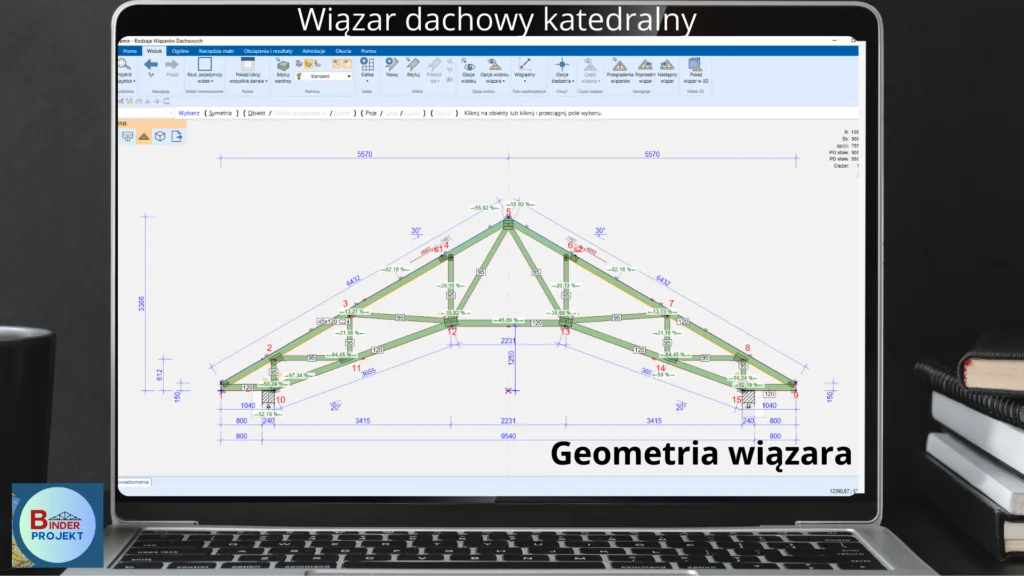 Geometria wiązara katedralnego