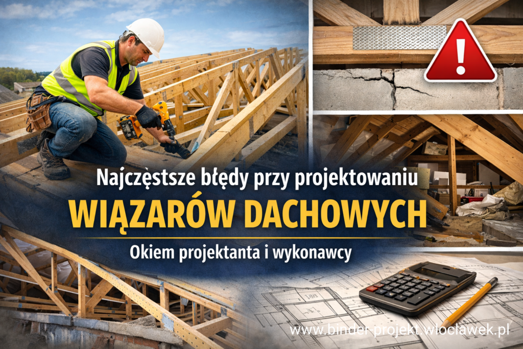 Wiązary dachowe – najczęstsze błędy projektowe widziane z perspektywy projektanta i wykonawcy